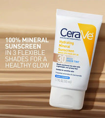 Hydrating Mineral Sunscreen SPF 30 Face Sheer Tint, Shade: Medium